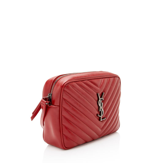 Saint Laurent Matelasse Calfskin Monogram Lou Camera Bag G0FP4A