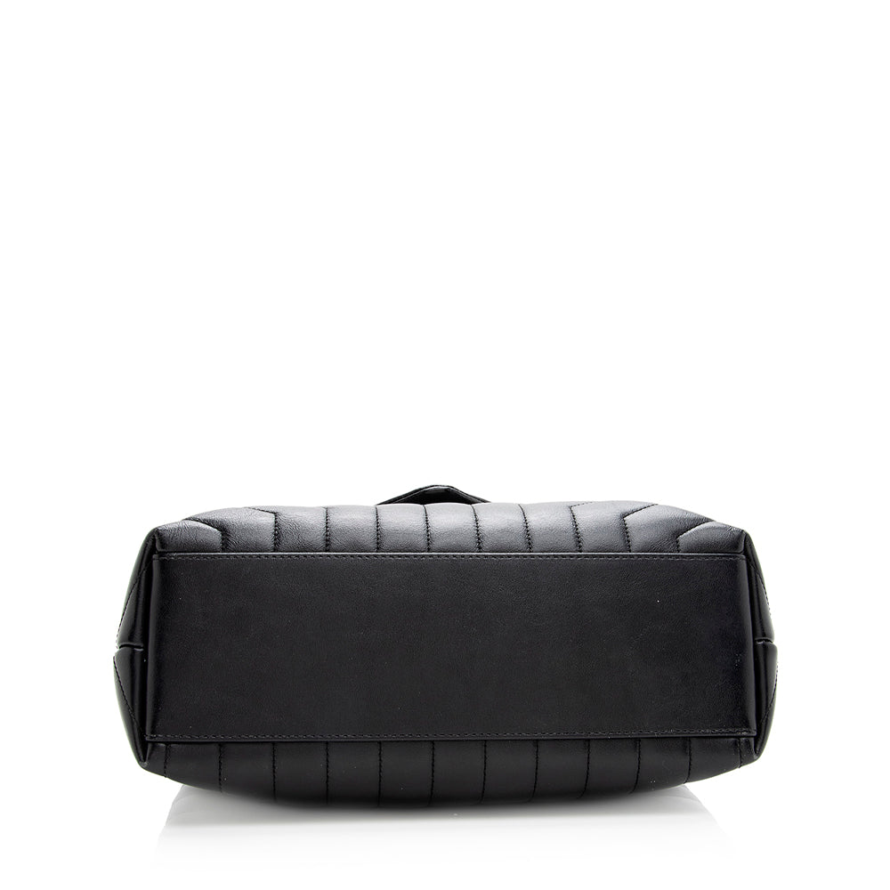 Saint Laurent Matelasse Calfskin Monogram LouLou Chain Medium Shoulder Bag 19046