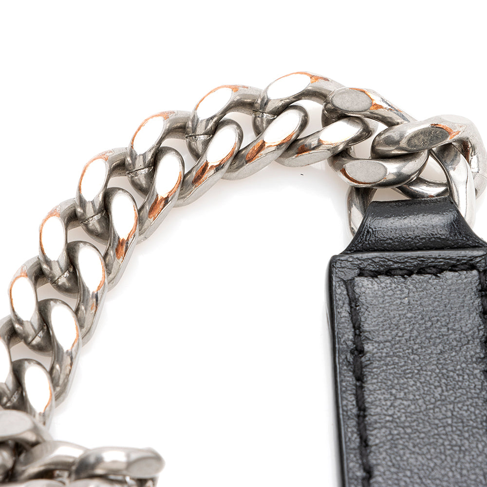 Saint Laurent Matelasse Calfskin Monogram LouLou Chain Medium Shoulder Bag 19046