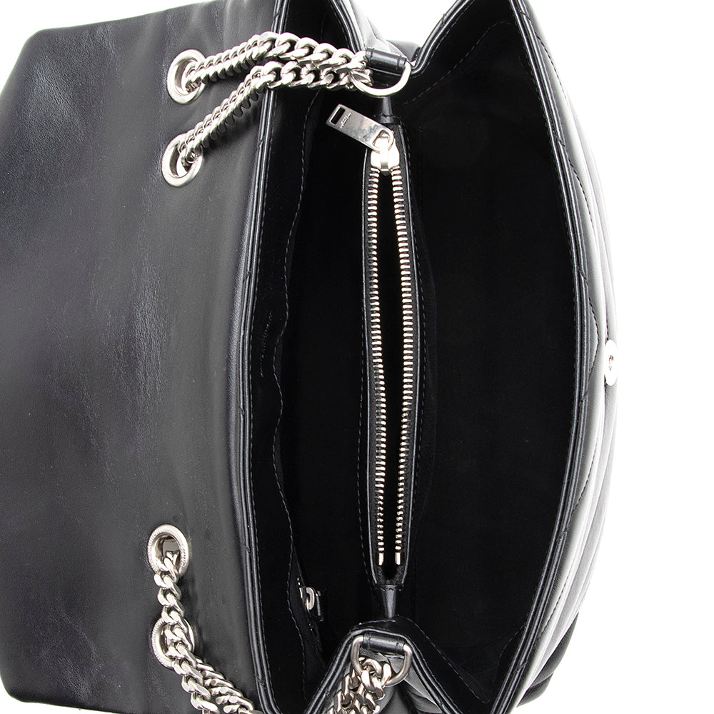 Saint Laurent Matelasse Calfskin Monogram LouLou Chain Medium Shoulder Bag 19046