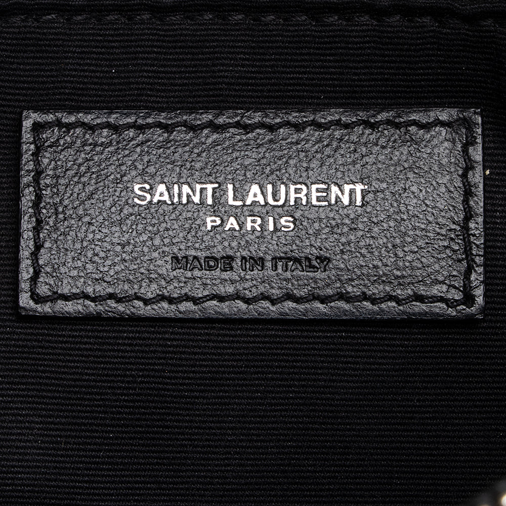 Saint Laurent Matelasse Calfskin Monogram LouLou Chain Medium Shoulder Bag 19046