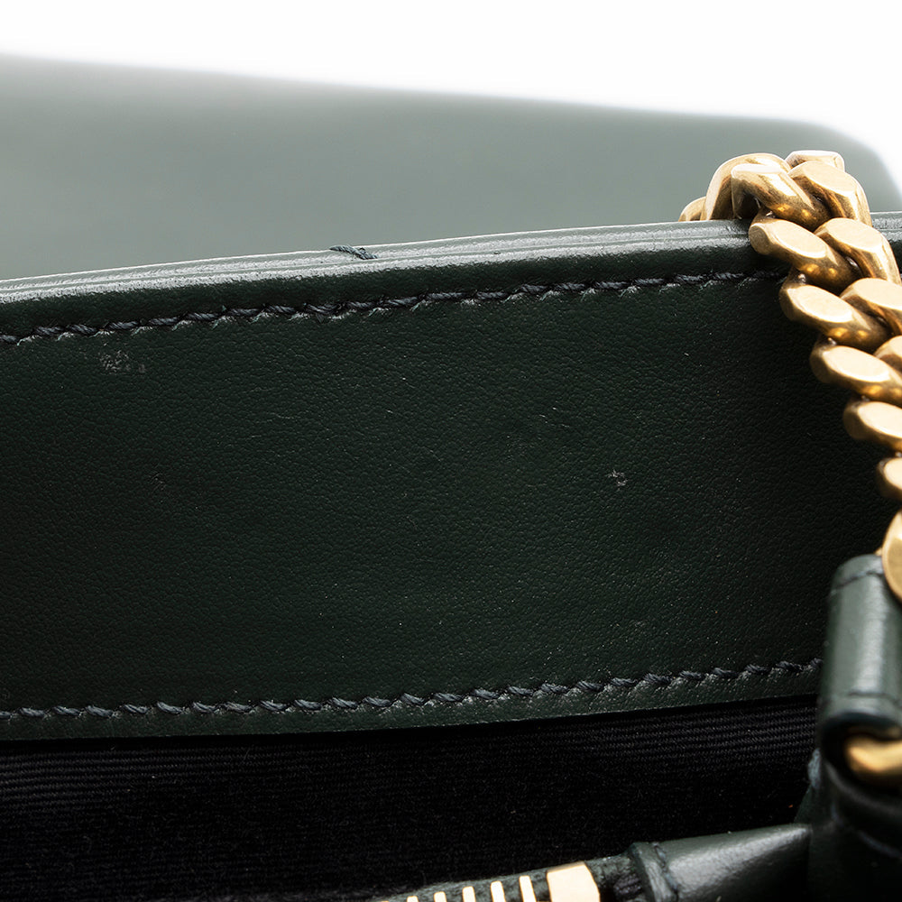Saint Laurent Matelasse Calfskin Monogram LouLou Chain Medium Shoulder Bag 20578