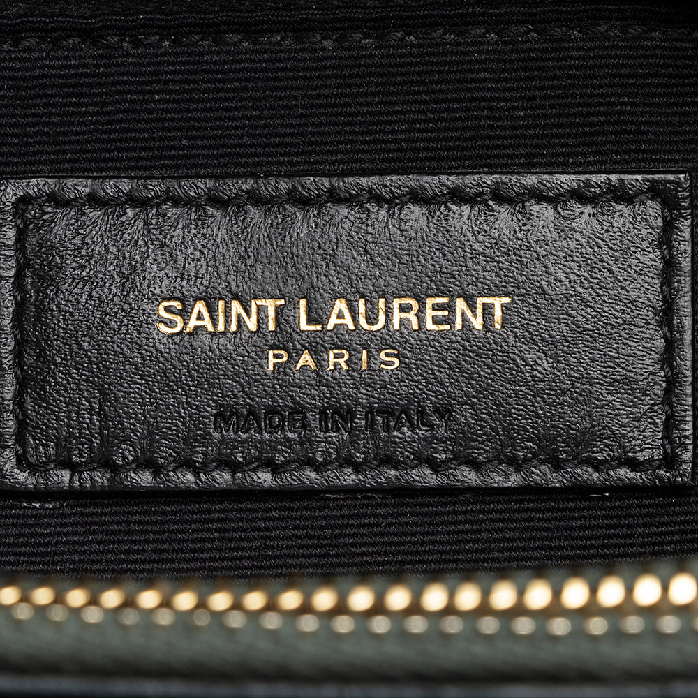 Saint Laurent Matelasse Calfskin Monogram LouLou Chain Medium Shoulder Bag 20578