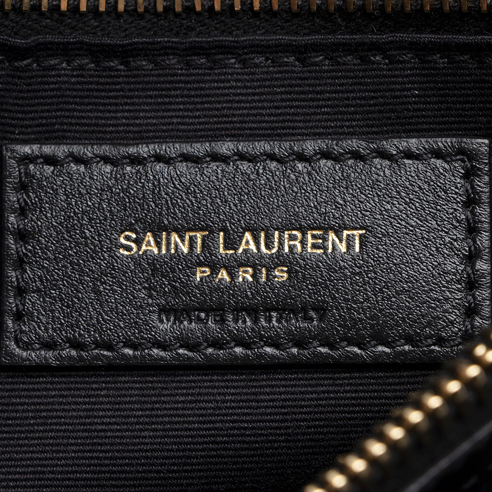 Saint Laurent Matelasse Calfskin Monogram LouLou Chain Medium Shoulder Bag 21165