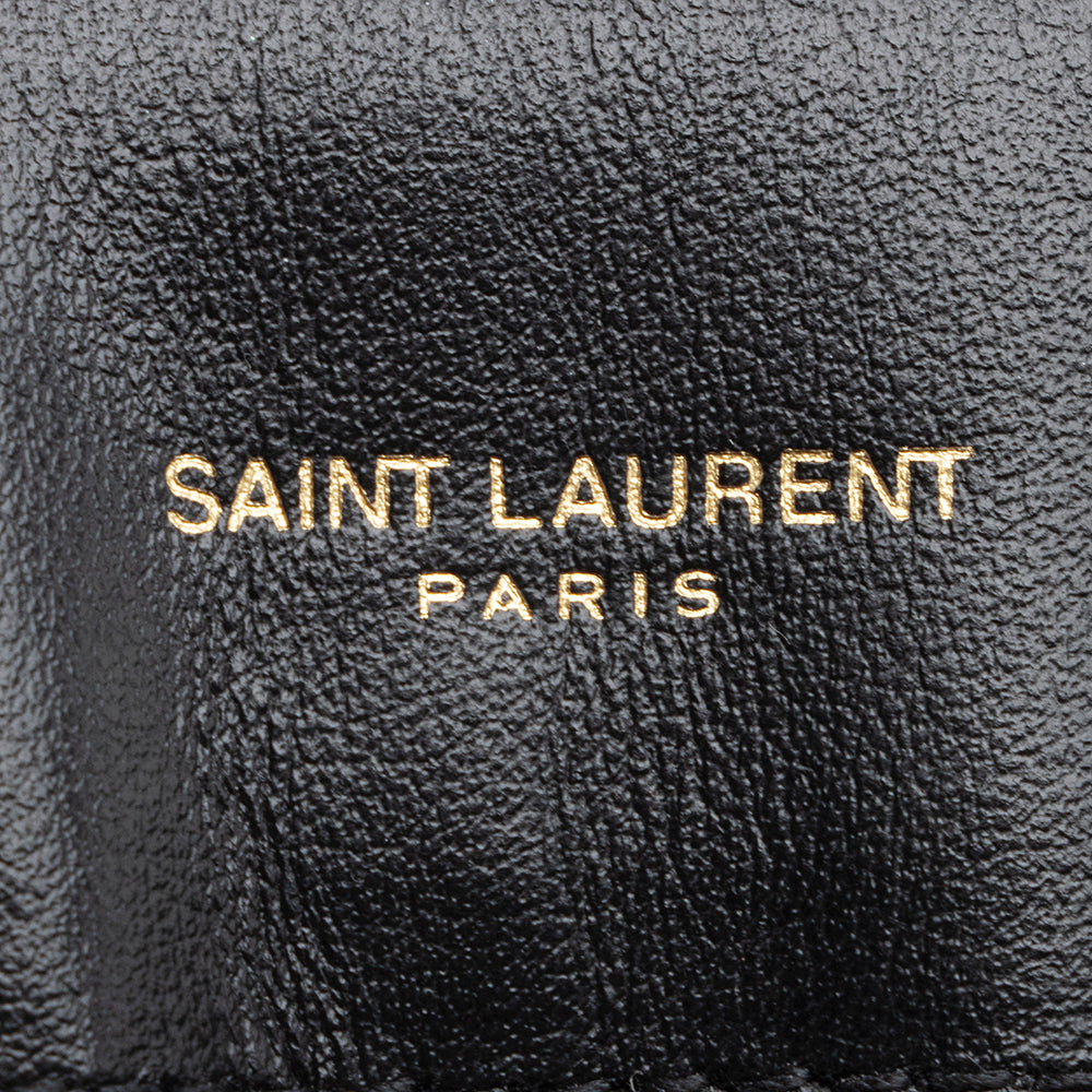 Saint Laurent Matelasse Calfskin Monogram LouLou Chain Medium Shoulder Bag 21165