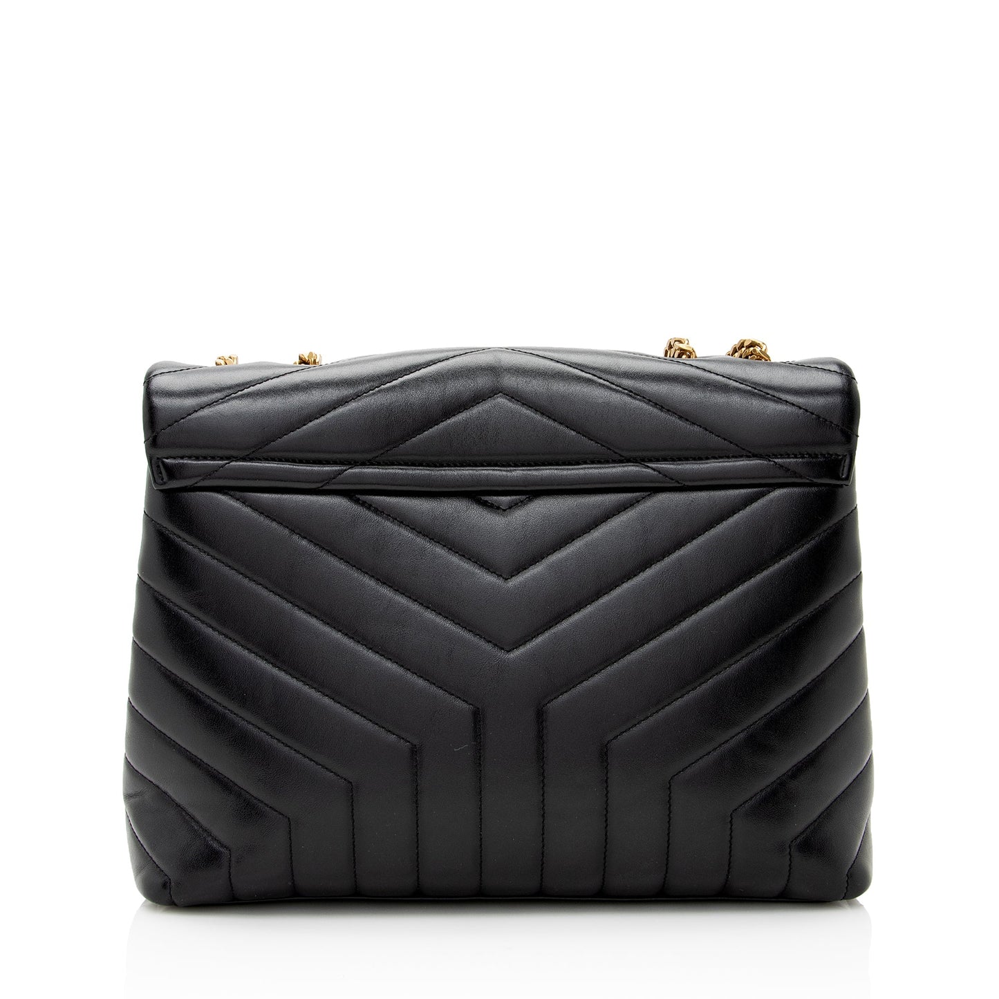Saint Laurent Matelasse Calfskin Monogram LouLou Chain Medium Shoulder Bag 22303