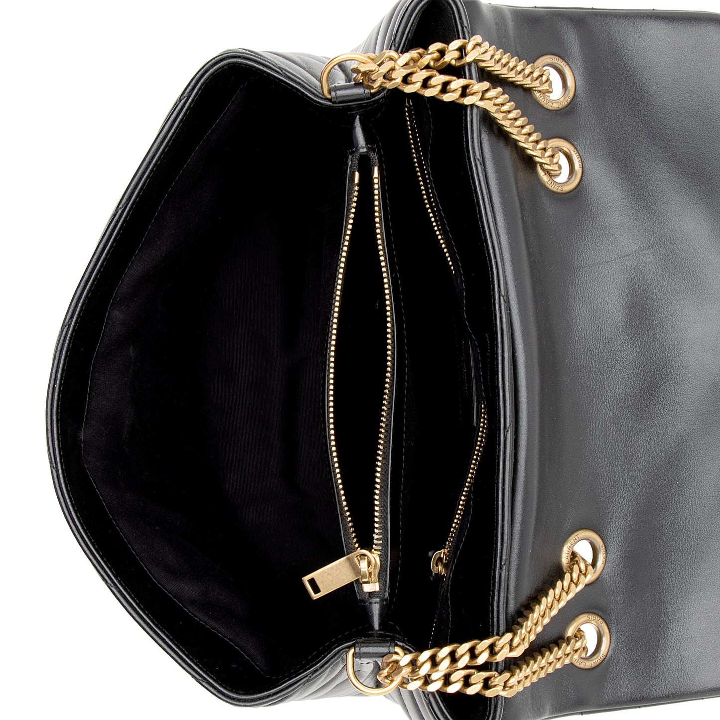 Saint Laurent Matelasse Calfskin Monogram LouLou Chain Medium Shoulder Bag 22303