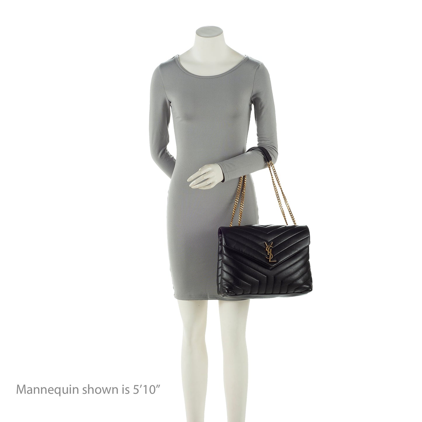Saint Laurent Matelasse Calfskin Monogram LouLou Chain Medium Shoulder Bag 22303