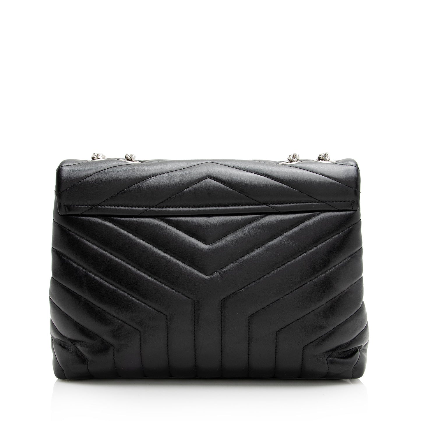 Saint Laurent Matelasse Calfskin Monogram LouLou Chain Medium Shoulder Bag 22491