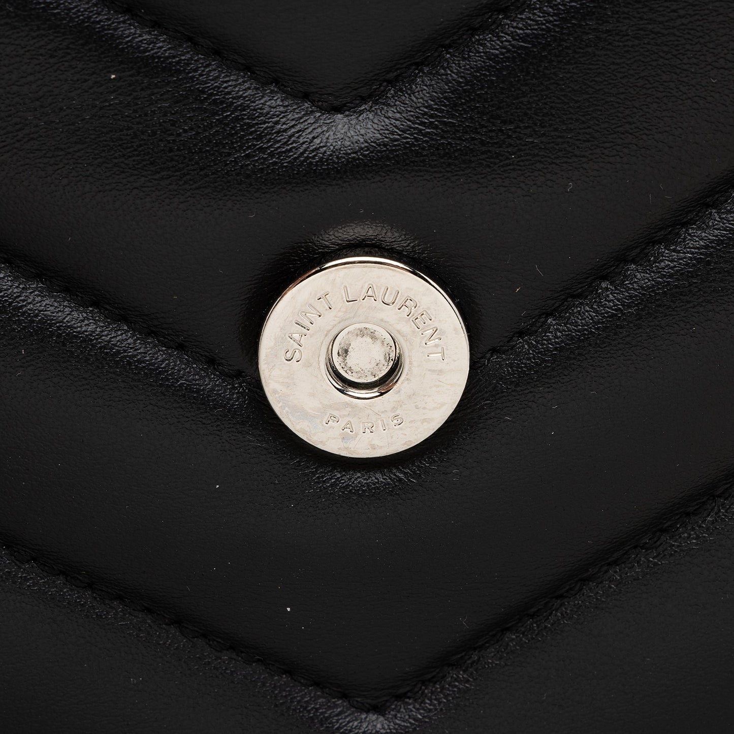 Saint Laurent Matelasse Calfskin Monogram LouLou Chain Medium Shoulder Bag 22491