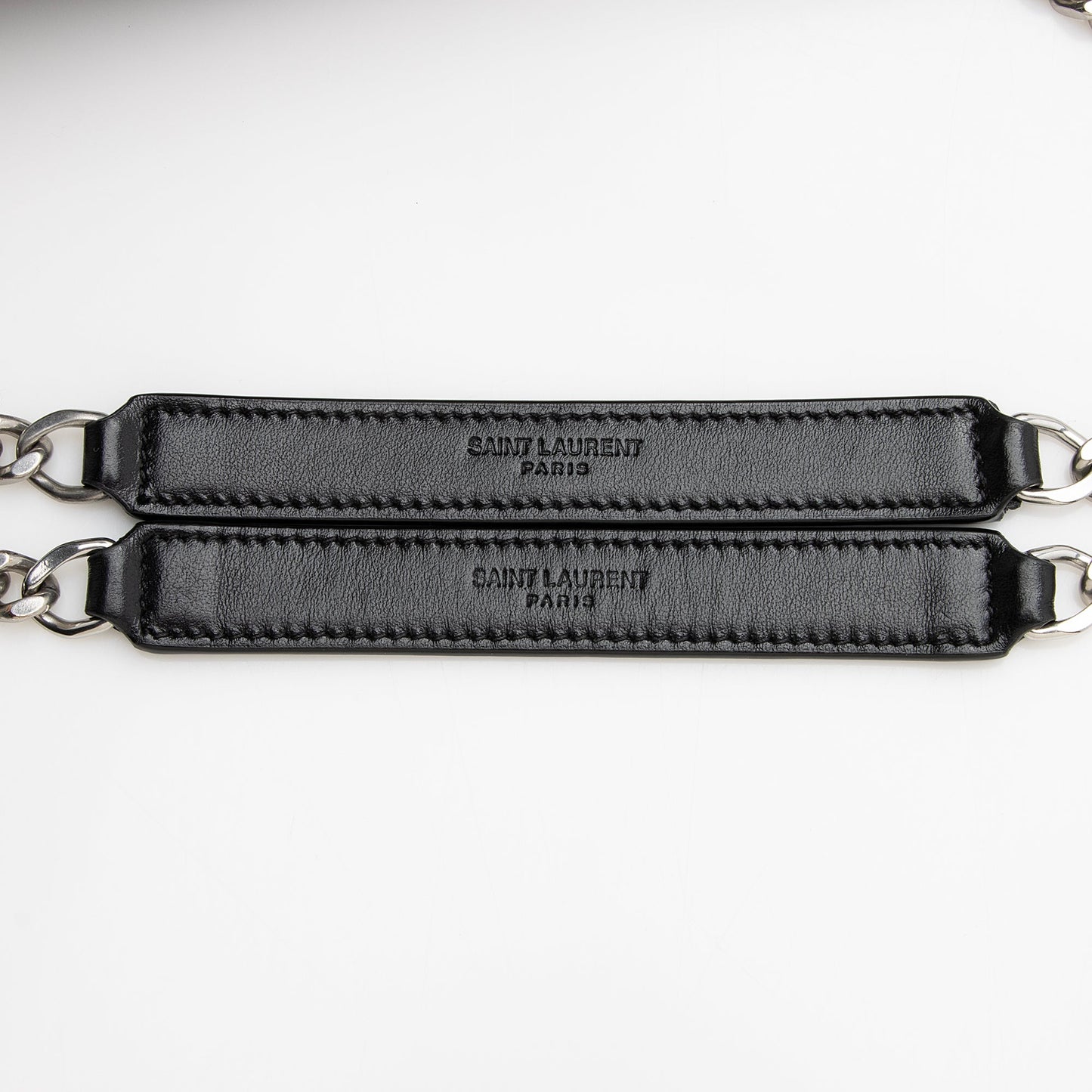 Saint Laurent Matelasse Calfskin Monogram LouLou Chain Medium Shoulder Bag 22491