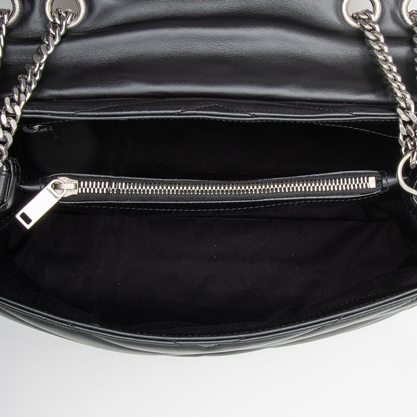 Saint Laurent Matelasse Calfskin Monogram LouLou Chain Medium Shoulder Bag 22491