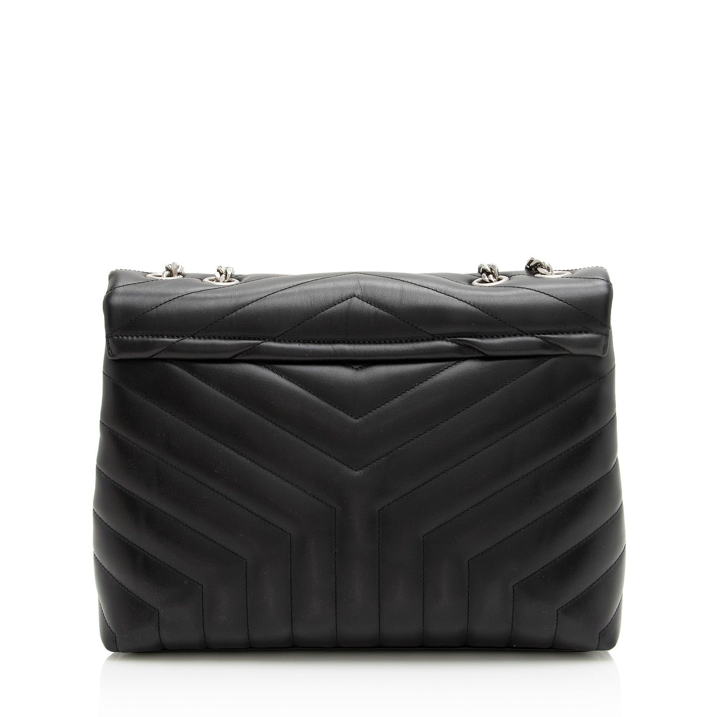 Saint Laurent Matelasse Calfskin Monogram LouLou Chain Medium Shoulder Bag 22876
