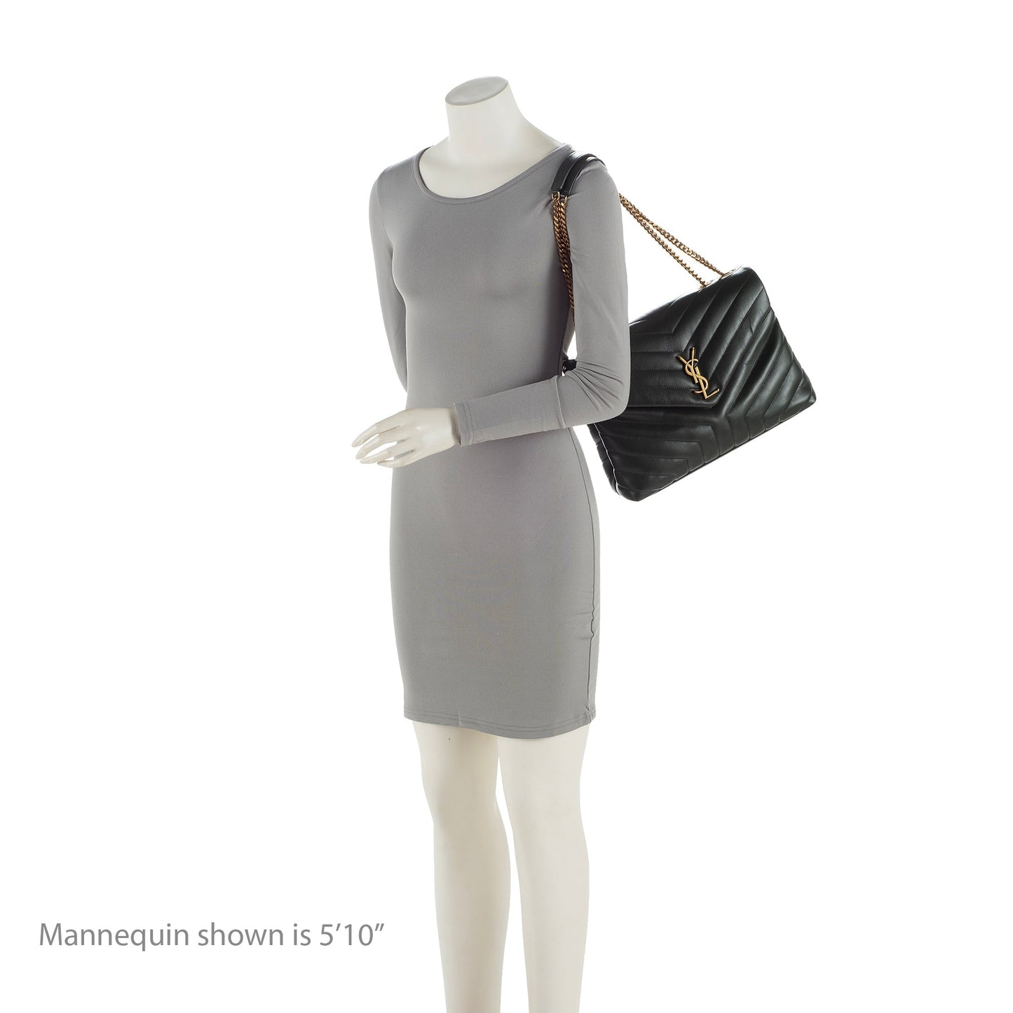 Saint Laurent Matelasse Calfskin Monogram LouLou Chain Medium Shoulder Bag 22990