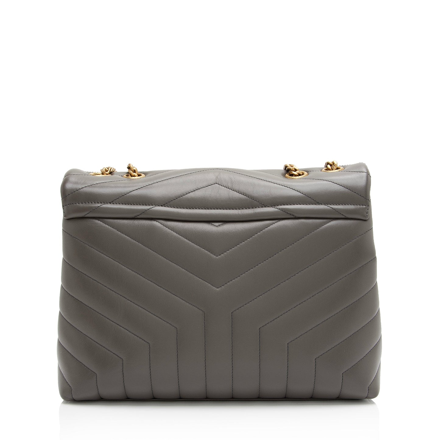 Saint Laurent Matelasse Calfskin Monogram LouLou Chain Medium Shoulder Bag 23892