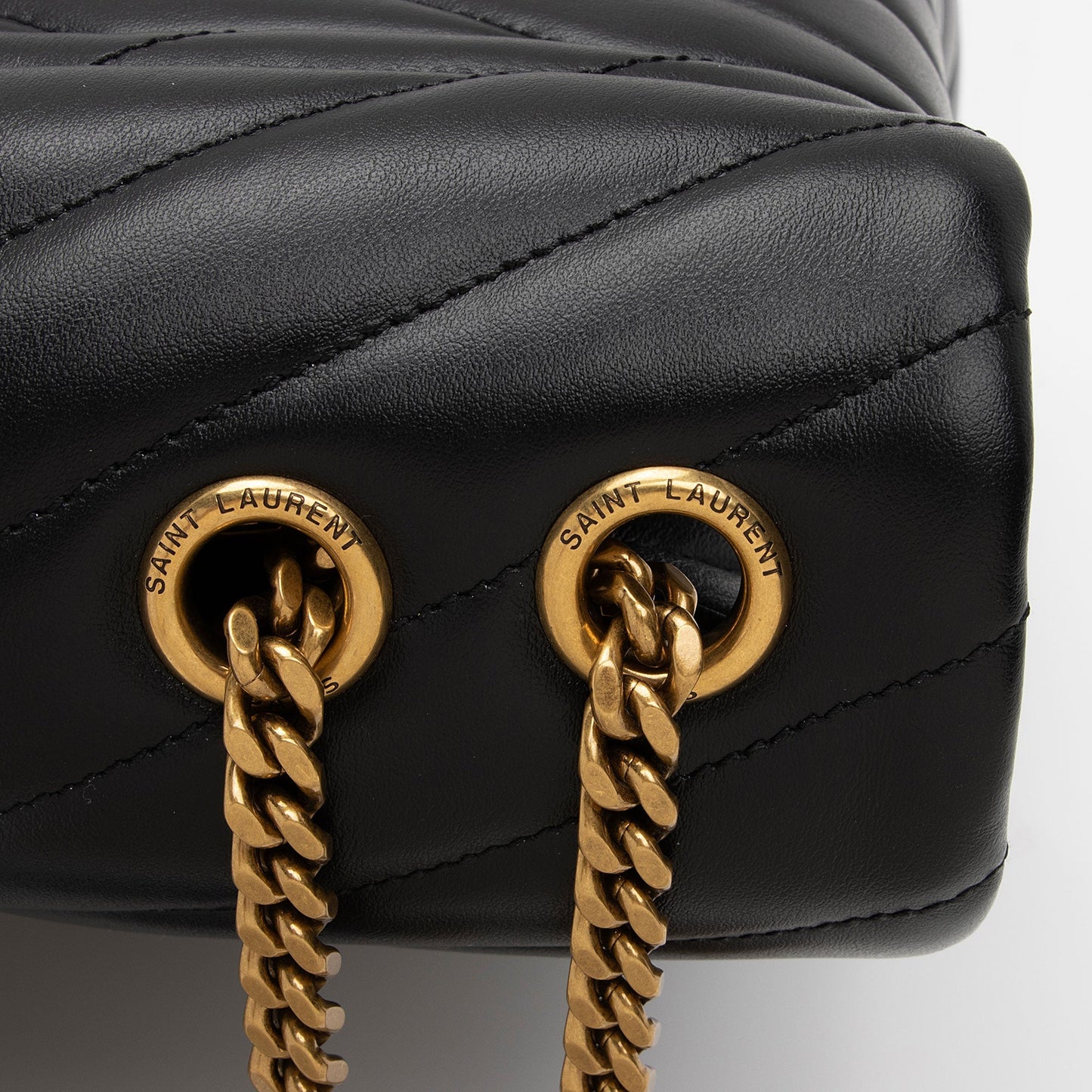 Saint Laurent Matelasse Calfskin Monogram LouLou Chain Medium Shoulder Bag uqtKvy