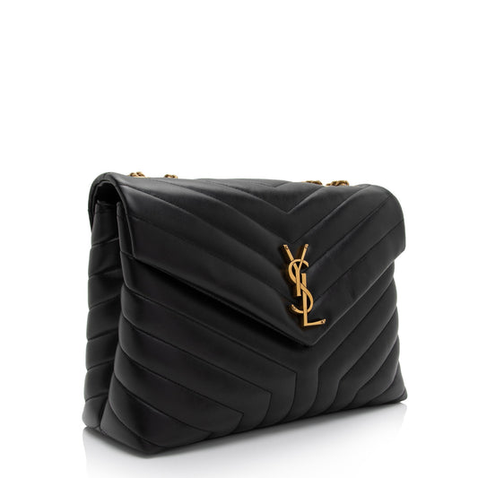 Saint Laurent Matelasse Calfskin Monogram LouLou Chain Medium Shoulder Bag uqtKvy