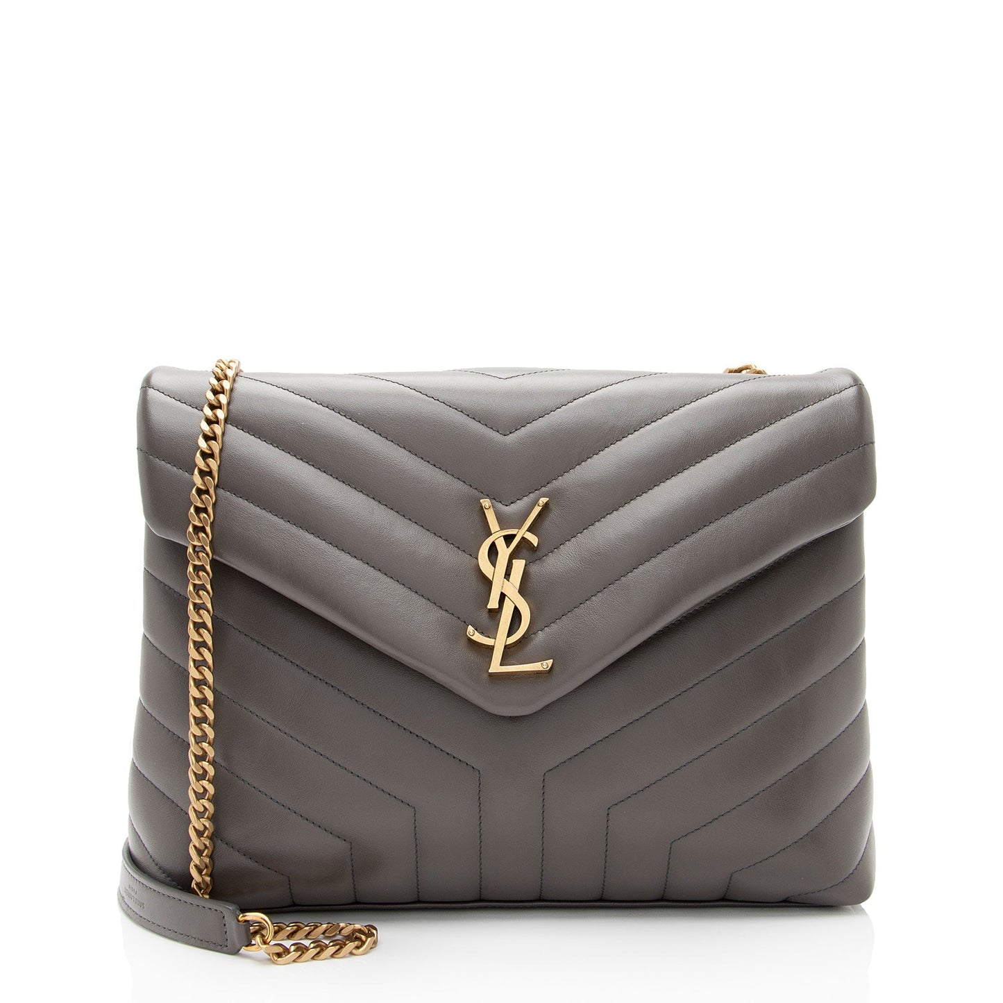 Saint Laurent Matelasse Calfskin Monogram LouLou Chain Medium Shoulder Bag 19W4rm