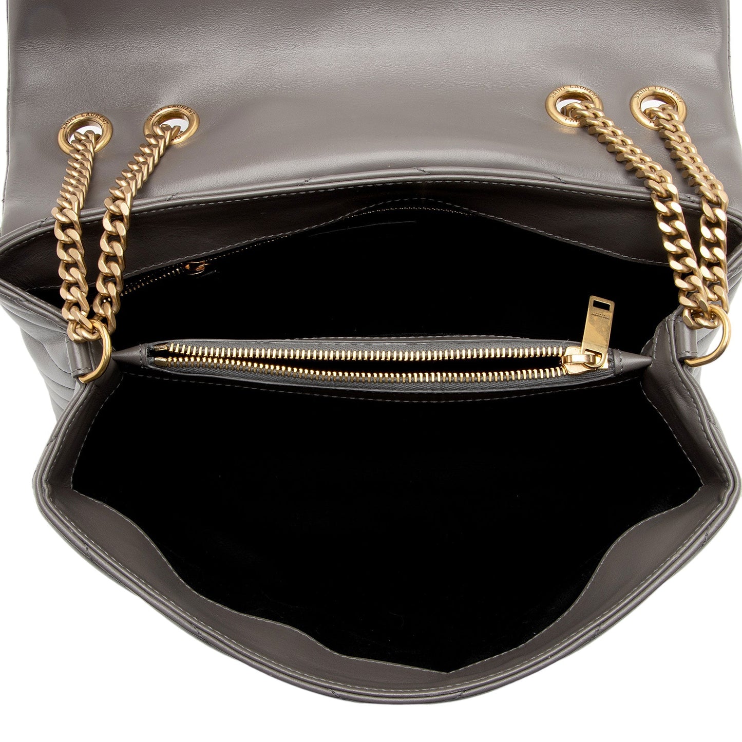 Saint Laurent Matelasse Calfskin Monogram LouLou Chain Medium Shoulder Bag 19W4rm