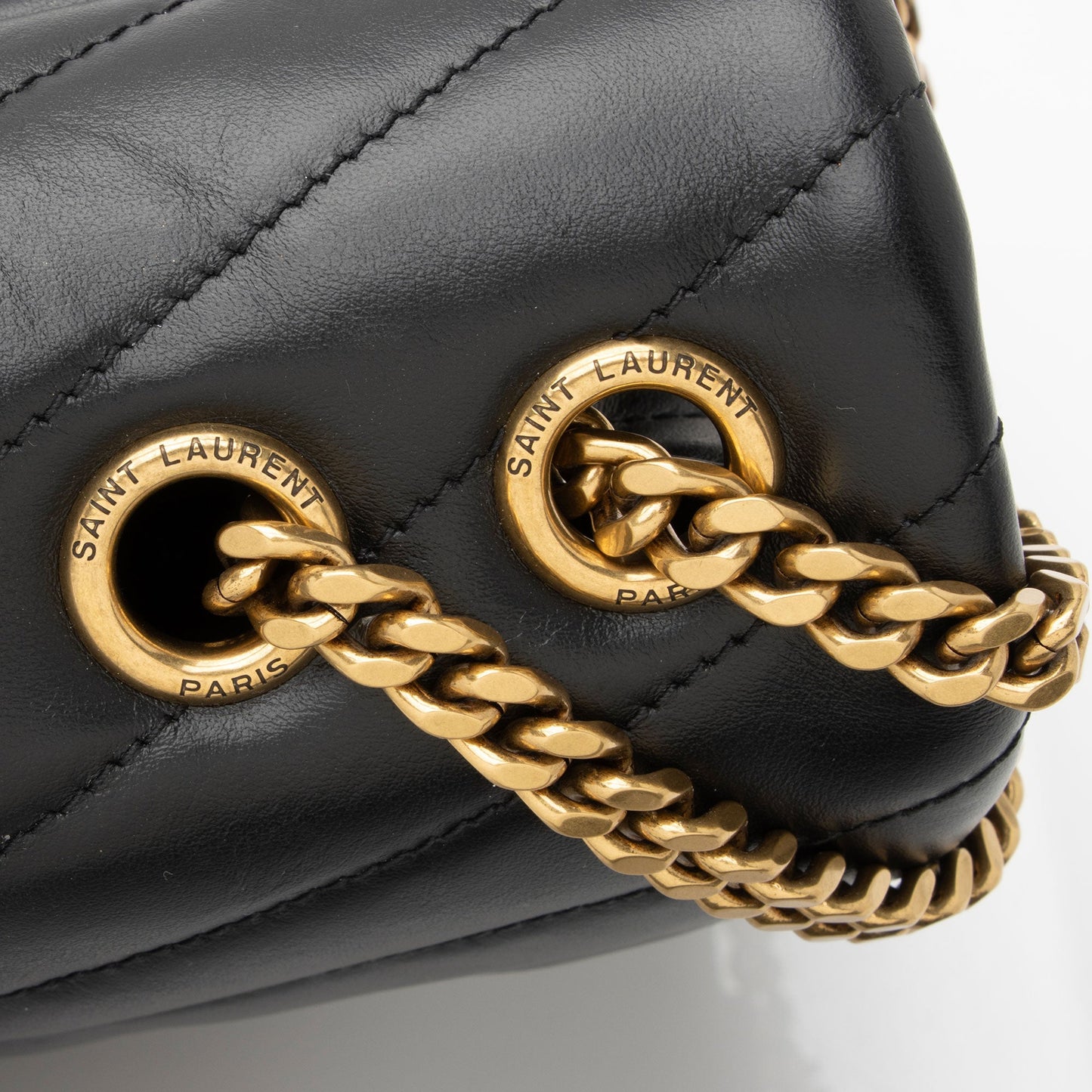 Saint Laurent Matelasse Calfskin Monogram LouLou Chain Medium Shoulder Bag ksqMxY