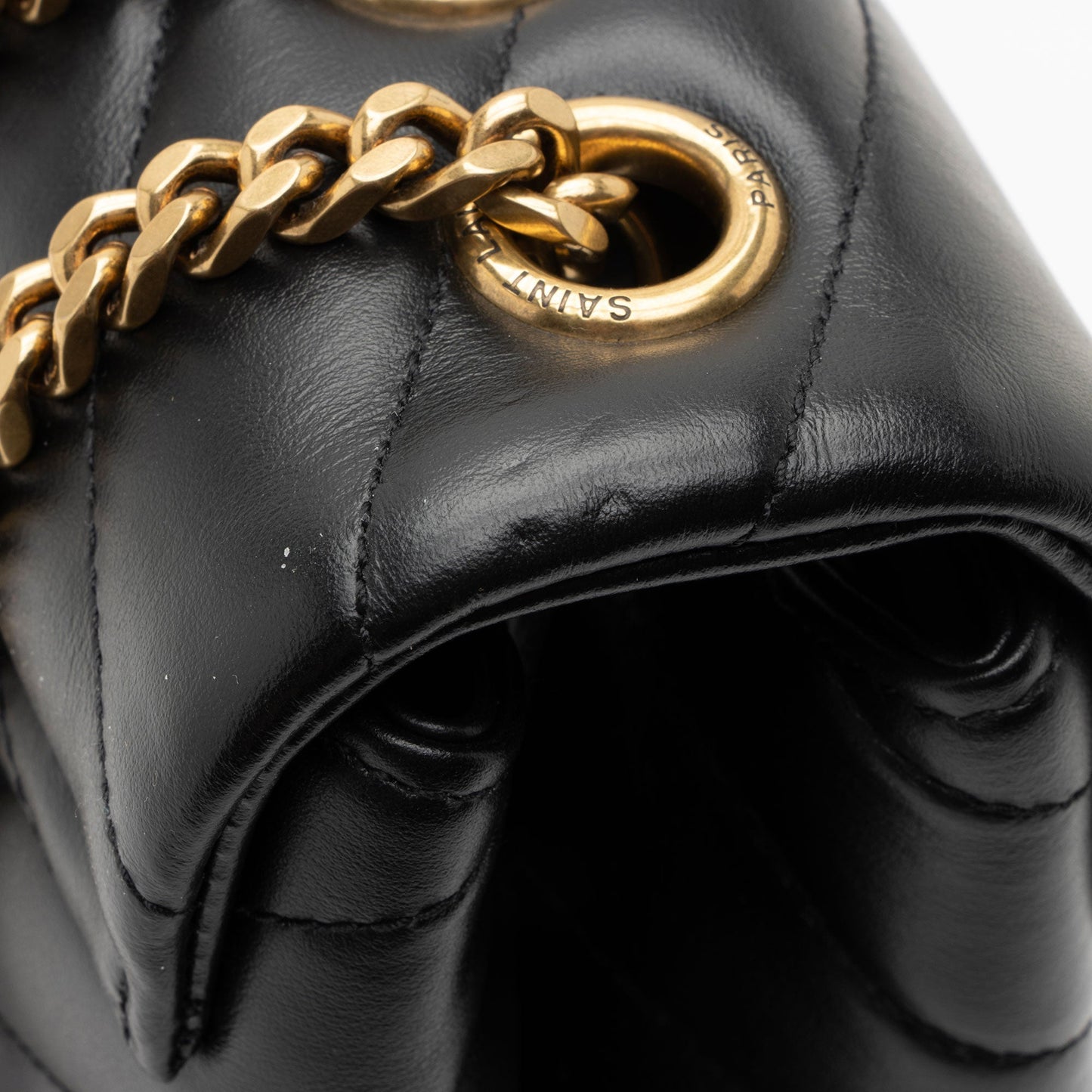 Saint Laurent Matelasse Calfskin Monogram LouLou Chain Medium Shoulder Bag ksqMxY