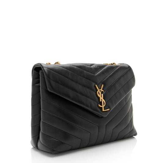 Saint Laurent Matelasse Calfskin Monogram LouLou Chain Medium Shoulder Bag ksqMxY
