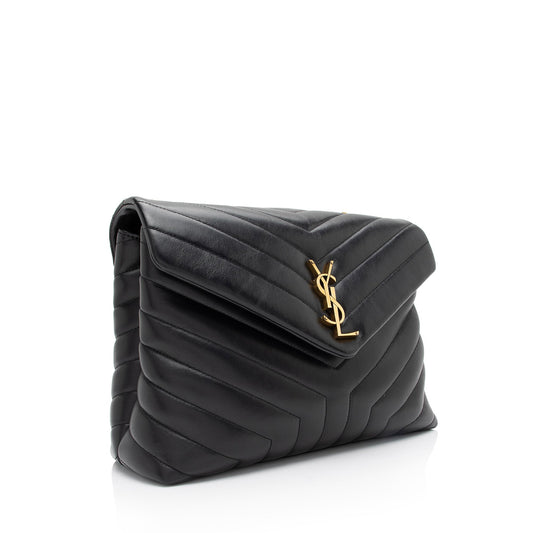 Saint Laurent Matelasse Calfskin Monogram LouLou Chain Medium Shoulder Bag sPEp1X