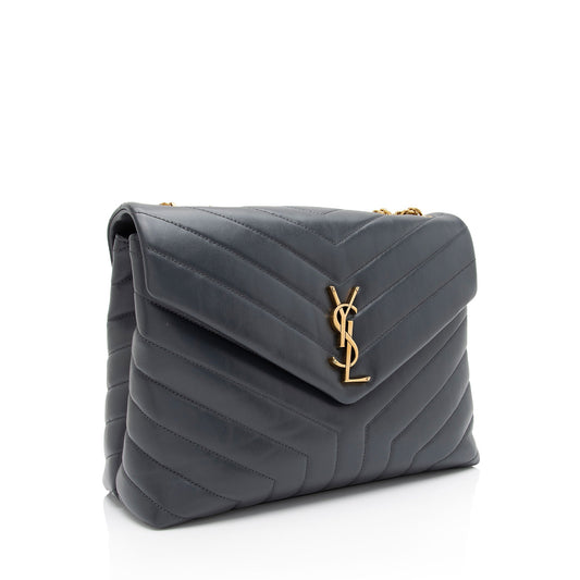 Saint Laurent Matelasse Calfskin Monogram LouLou Chain Medium Shoulder Bag Q1vmZO