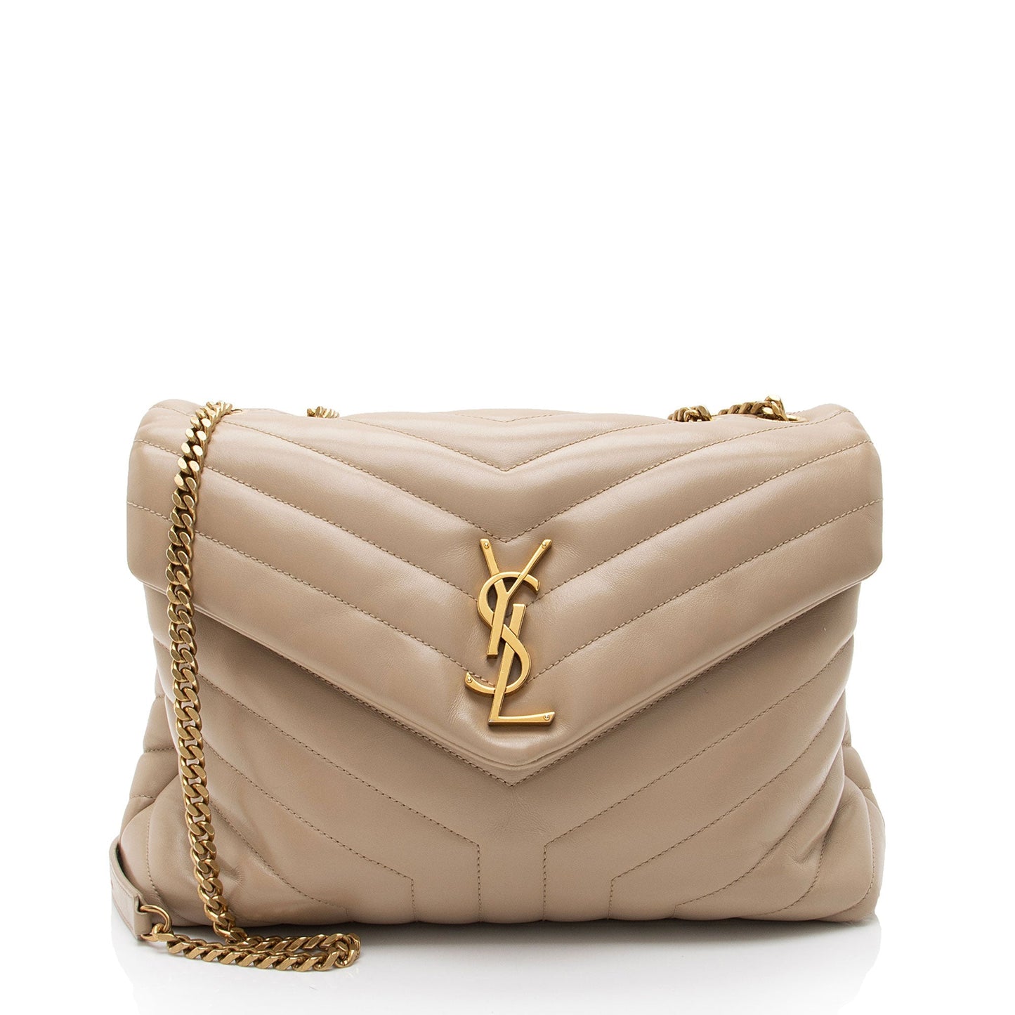 Saint Laurent Matelasse Calfskin Monogram LouLou Chain Medium Shoulder Bag pCCeab