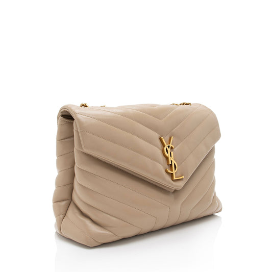 Saint Laurent Matelasse Calfskin Monogram LouLou Chain Medium Shoulder Bag pCCeab