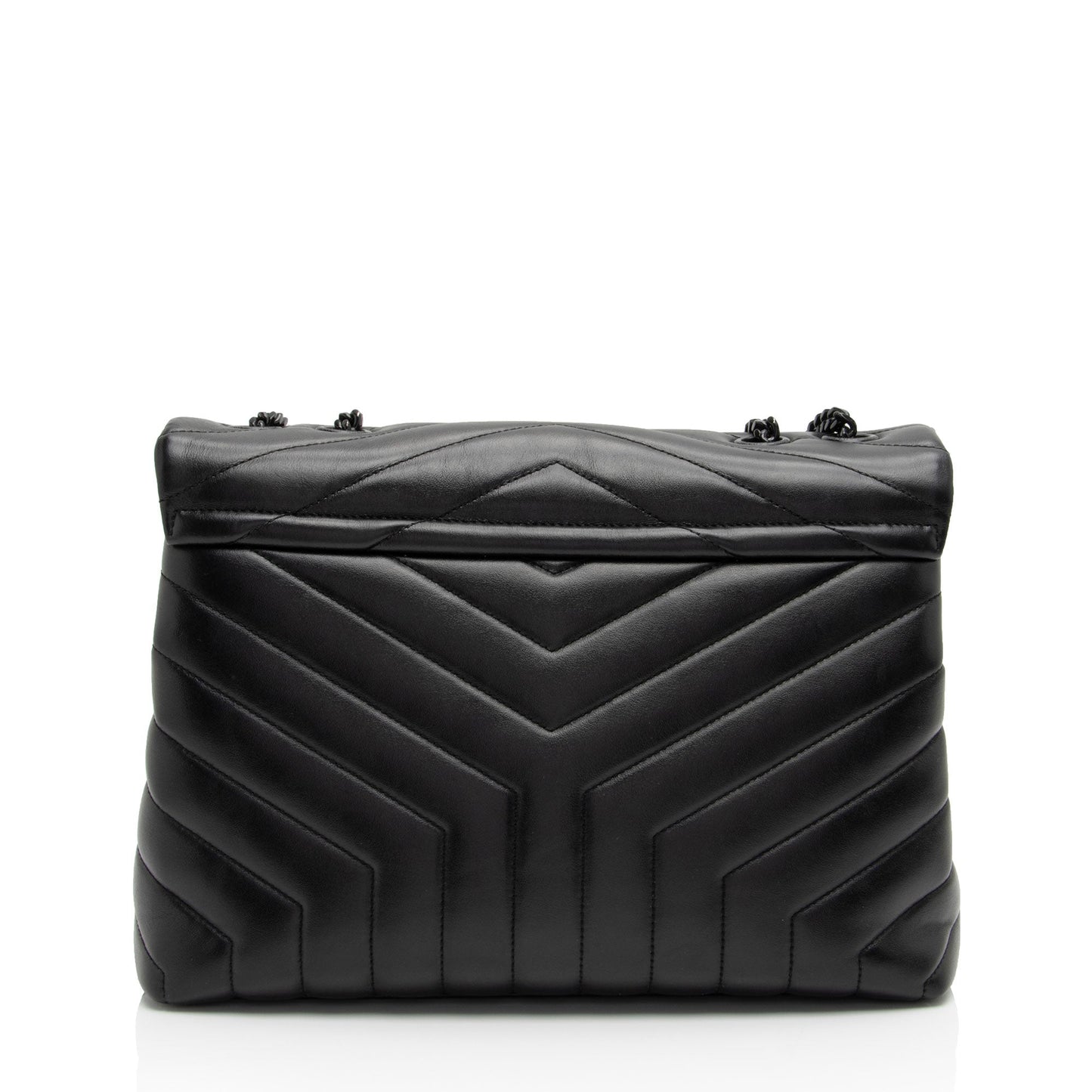 Saint Laurent Matelasse Calfskin Monogram LouLou Chain Medium Shoulder Bag SaVb1o