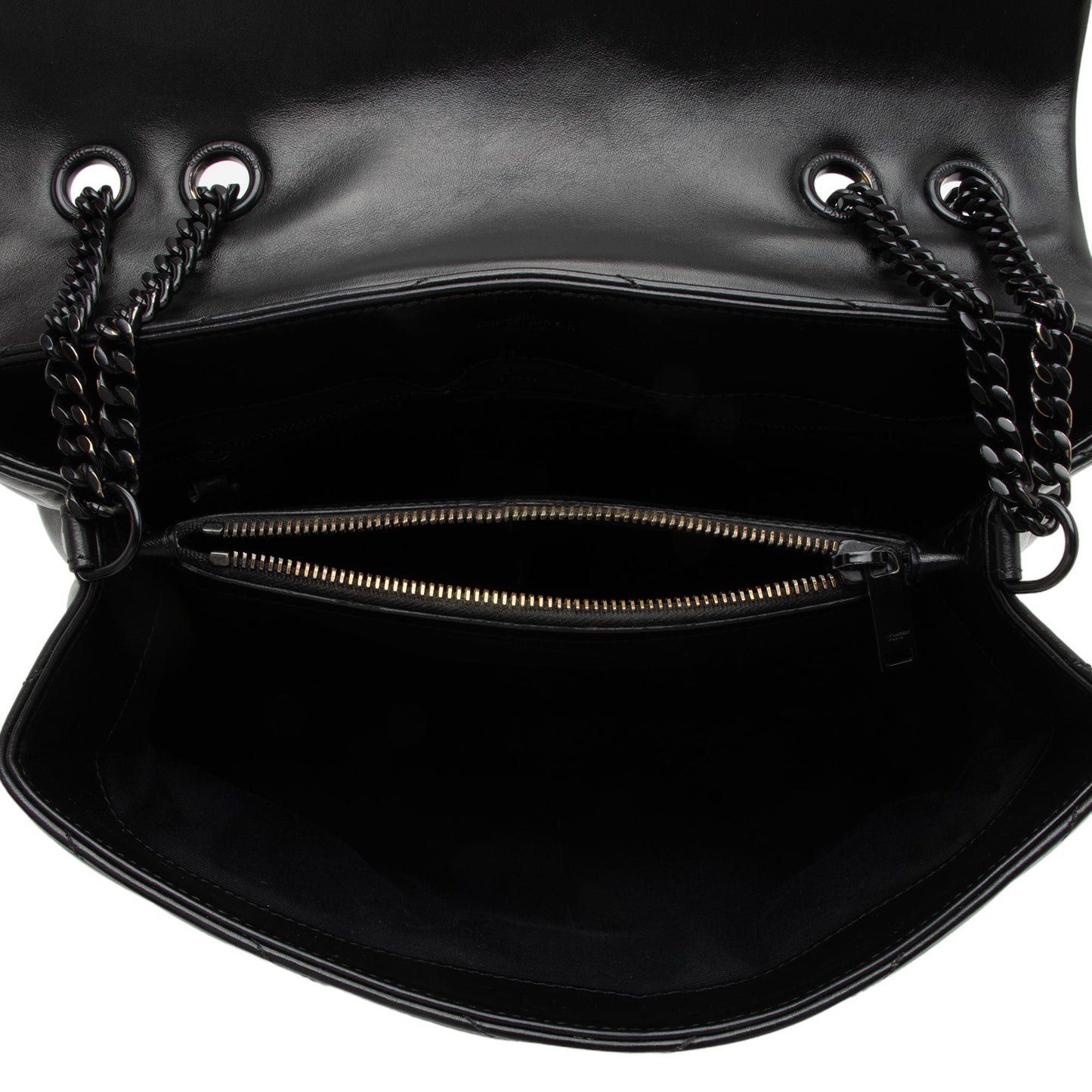 Saint Laurent Matelasse Calfskin Monogram LouLou Chain Medium Shoulder Bag SaVb1o