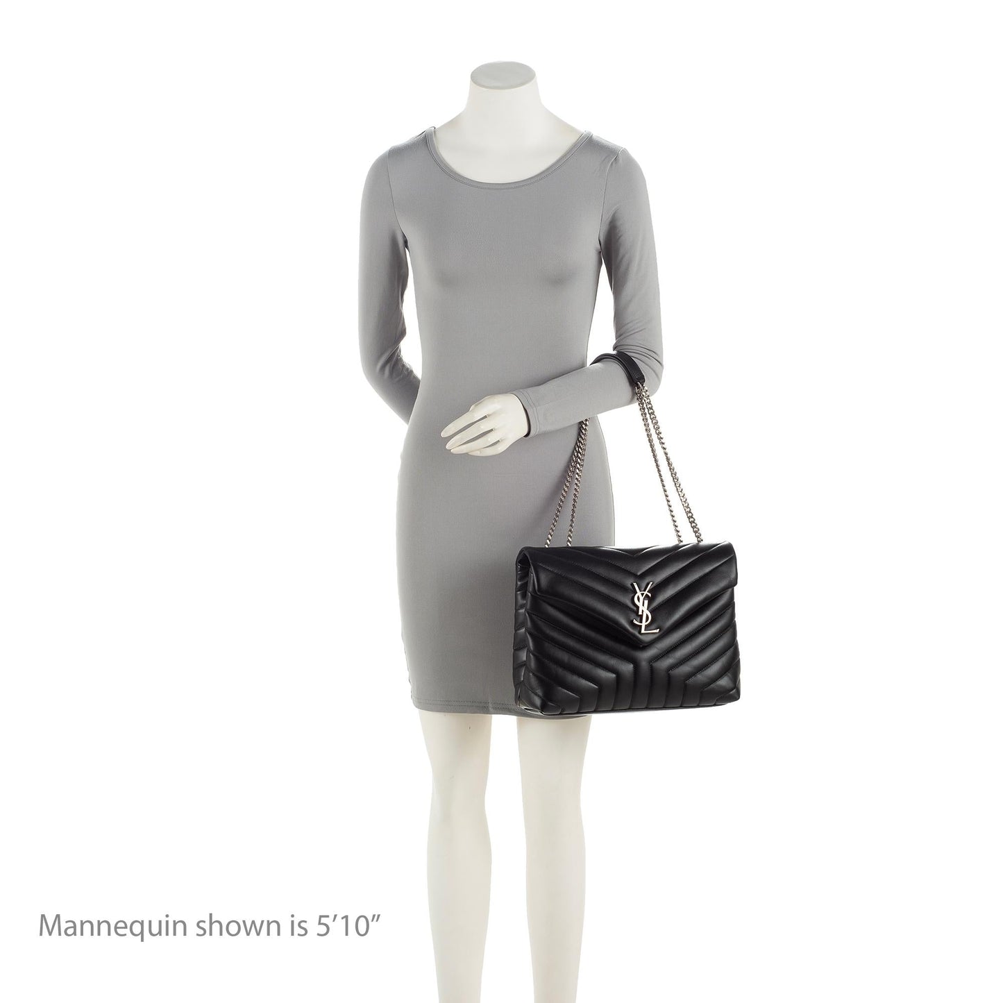 Saint Laurent Matelasse Calfskin Monogram LouLou Chain Medium Shoulder Bag 3CcYFQ