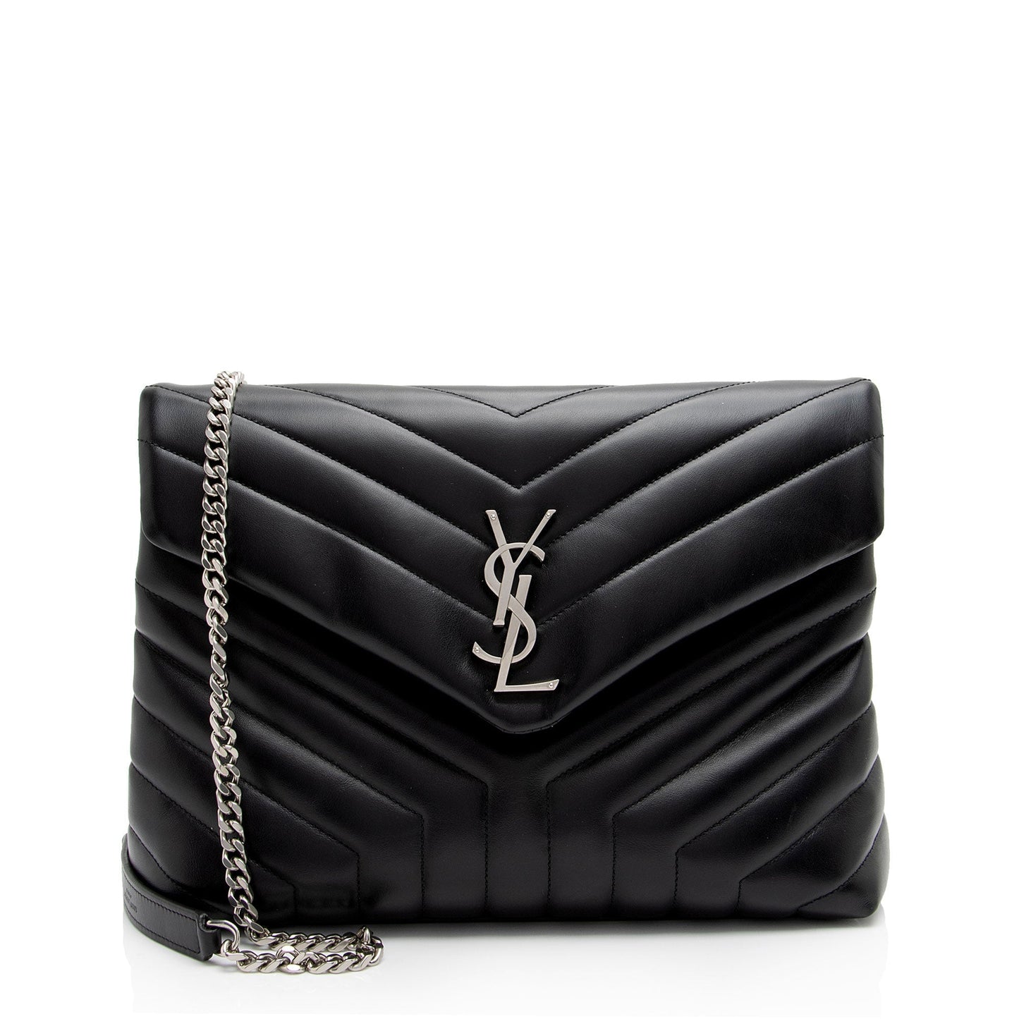 Saint Laurent Matelasse Calfskin Monogram LouLou Chain Medium Shoulder Bag nVNU3H