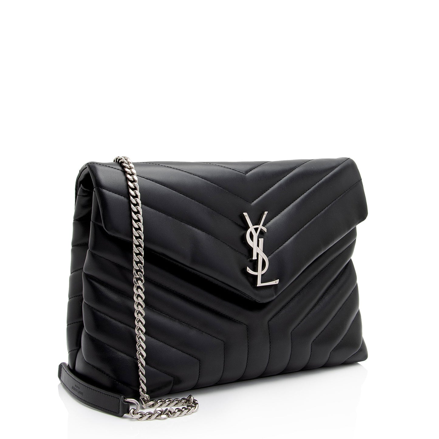 Saint Laurent Matelasse Calfskin Monogram LouLou Chain Medium Shoulder Bag nVNU3H