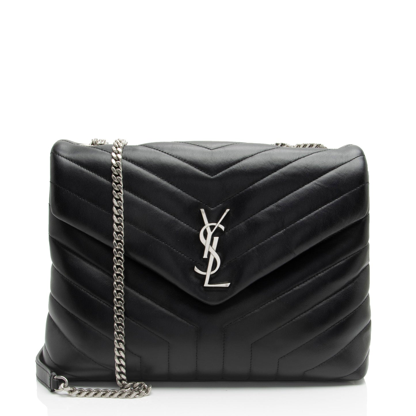 Saint Laurent Matelasse Calfskin Monogram LouLou Chain Medium Shoulder Bag pHhqQ4