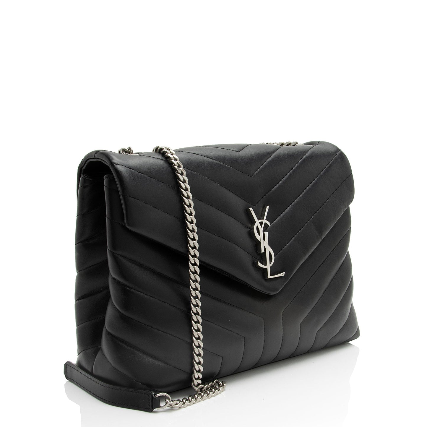 Saint Laurent Matelasse Calfskin Monogram LouLou Chain Medium Shoulder Bag pHhqQ4