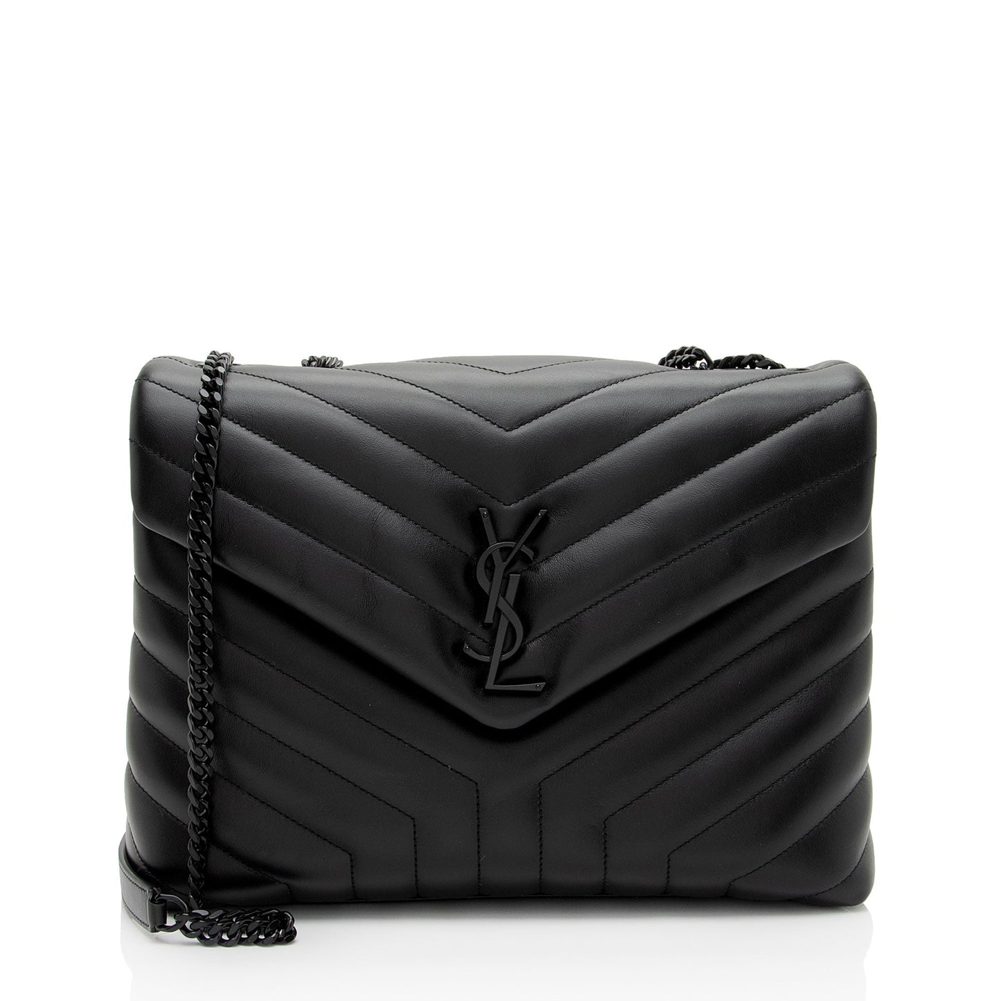 Saint Laurent Matelasse Calfskin Monogram LouLou Chain Medium Shoulder Bag lzCev2