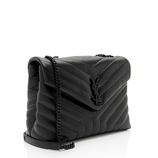 Saint Laurent Matelasse Calfskin Monogram LouLou Chain Medium Shoulder Bag lzCev2