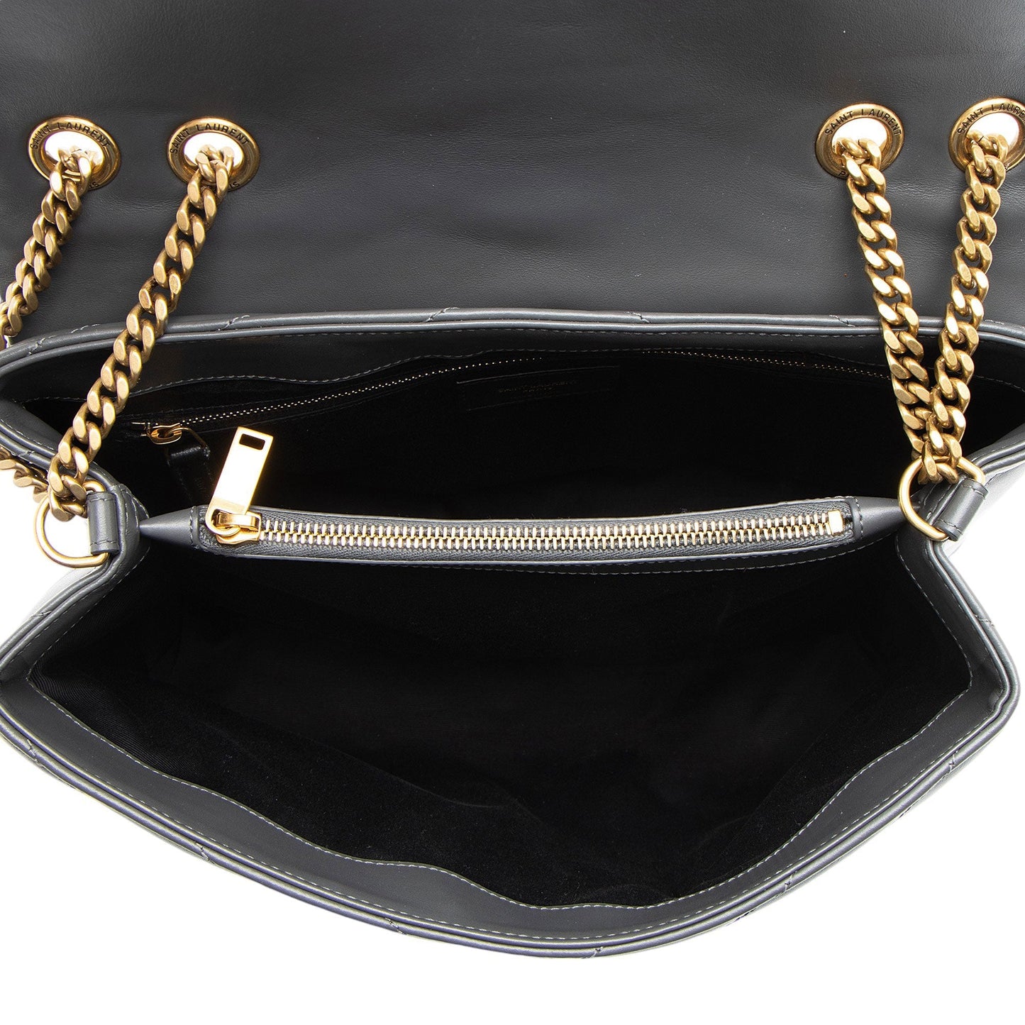 Saint Laurent Matelasse Calfskin Monogram LouLou Chain Medium Shoulder Bag W4gfSq