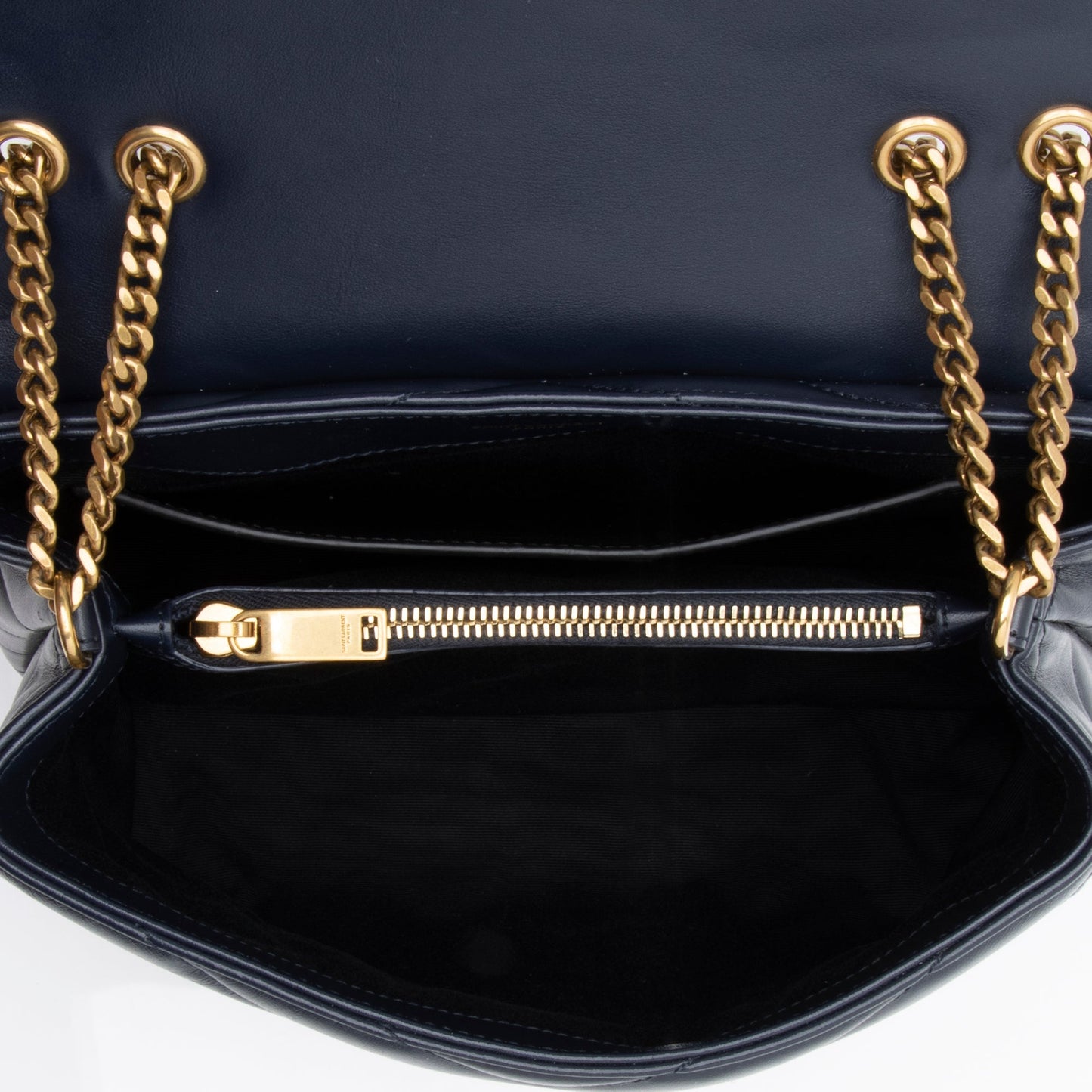 Saint Laurent Matelasse Calfskin Monogram LouLou Chain Small Crossbody Bag HY4rvs
