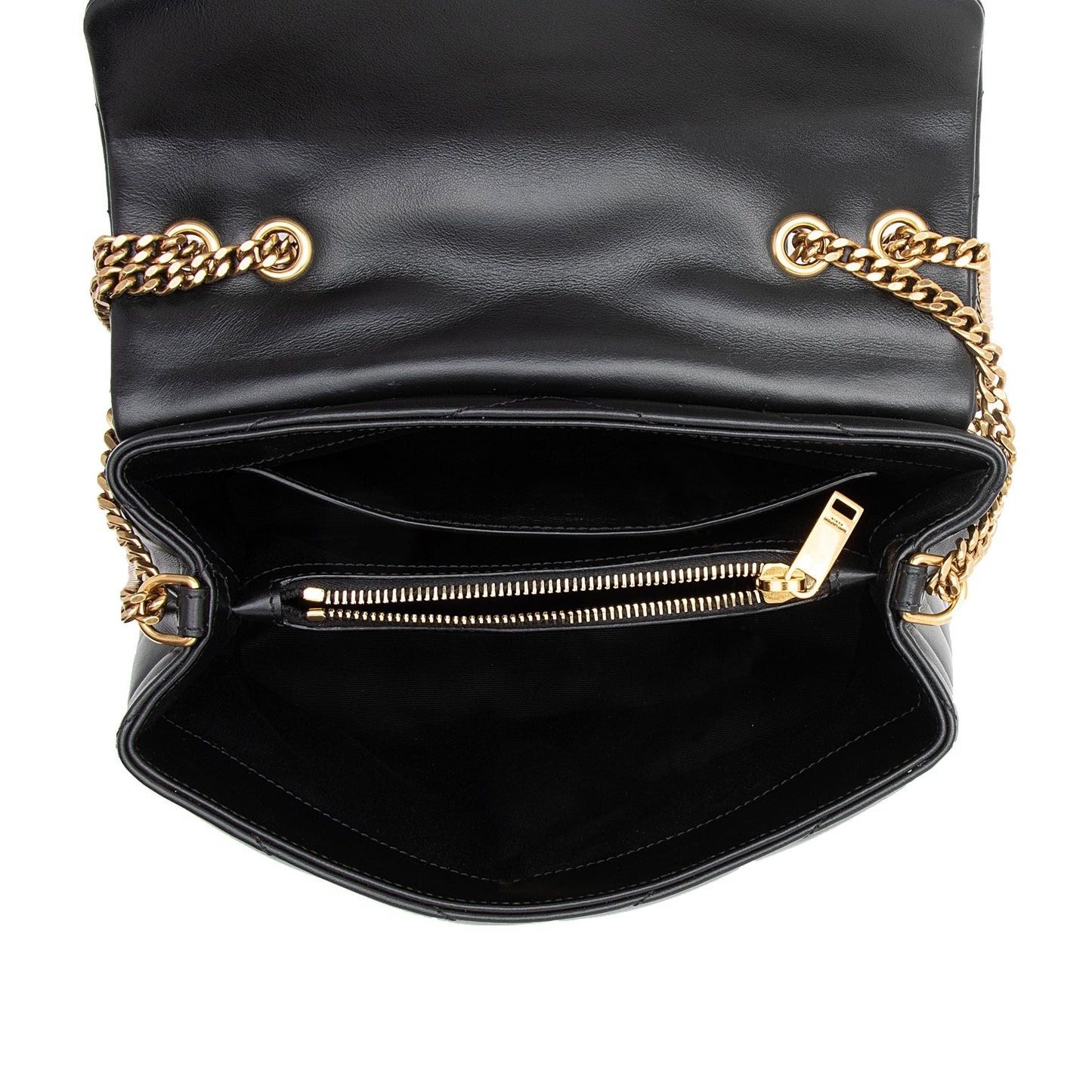 Saint Laurent Matelasse Calfskin Monogram LouLou Chain Small Crossbody Bag 8sE3HH