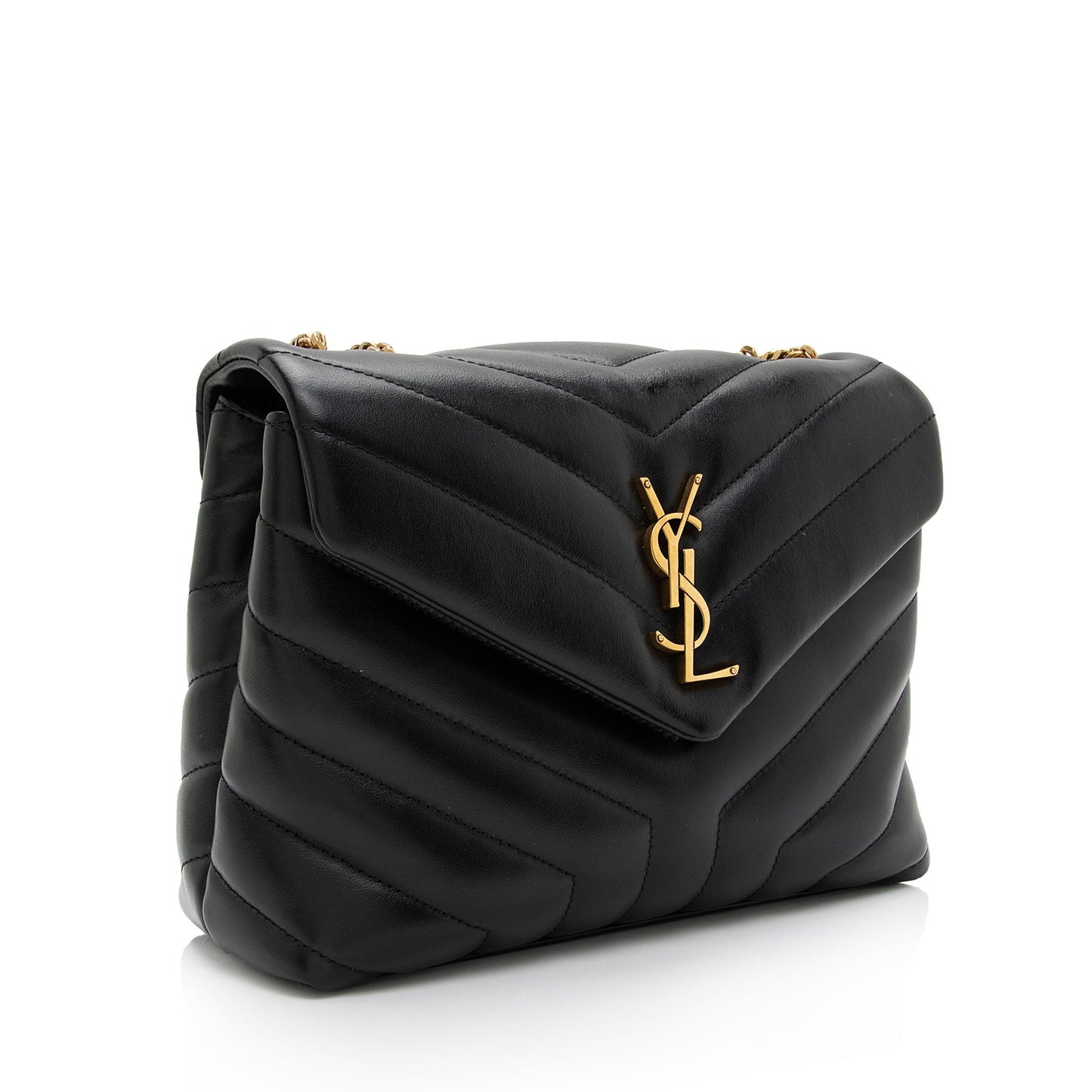 Saint Laurent Matelasse Calfskin Monogram LouLou Chain Small Crossbody Bag 8sE3HH