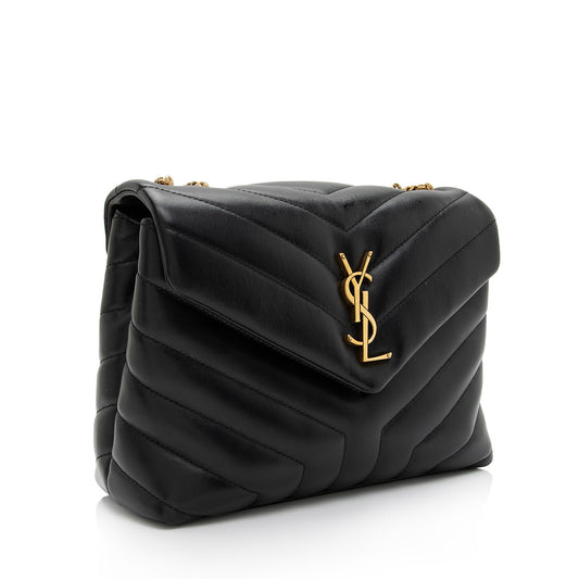 Saint Laurent Matelasse Calfskin Monogram LouLou Chain Small Crossbody Bag 8sE3HH