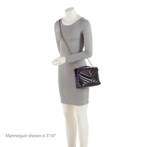 Saint Laurent Matelasse Calfskin Monogram LouLou Chain Small Crossbody 8o8aXB