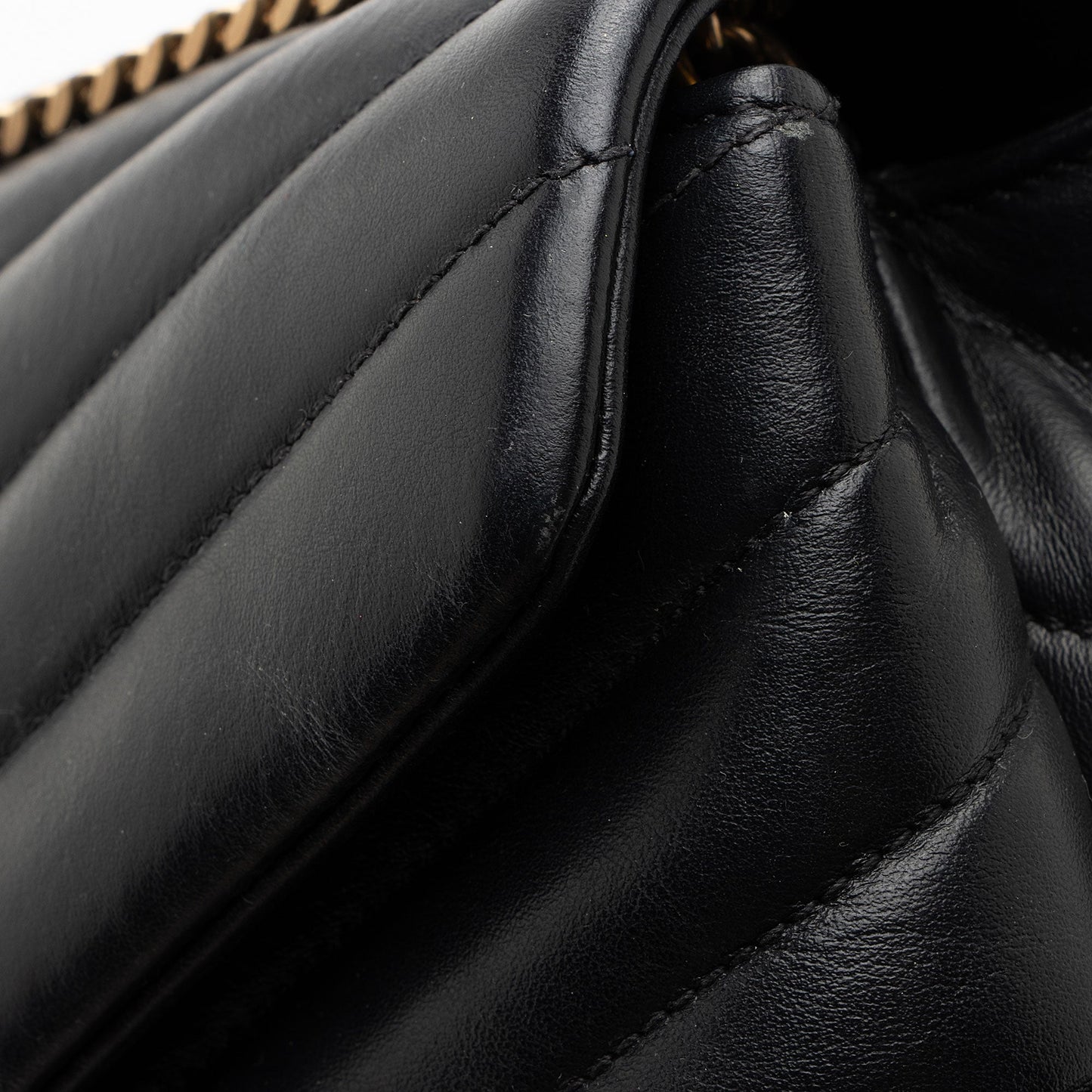 Saint Laurent Matelasse Calfskin Monogram LouLou Chain Small Crossbody Bag s725vF