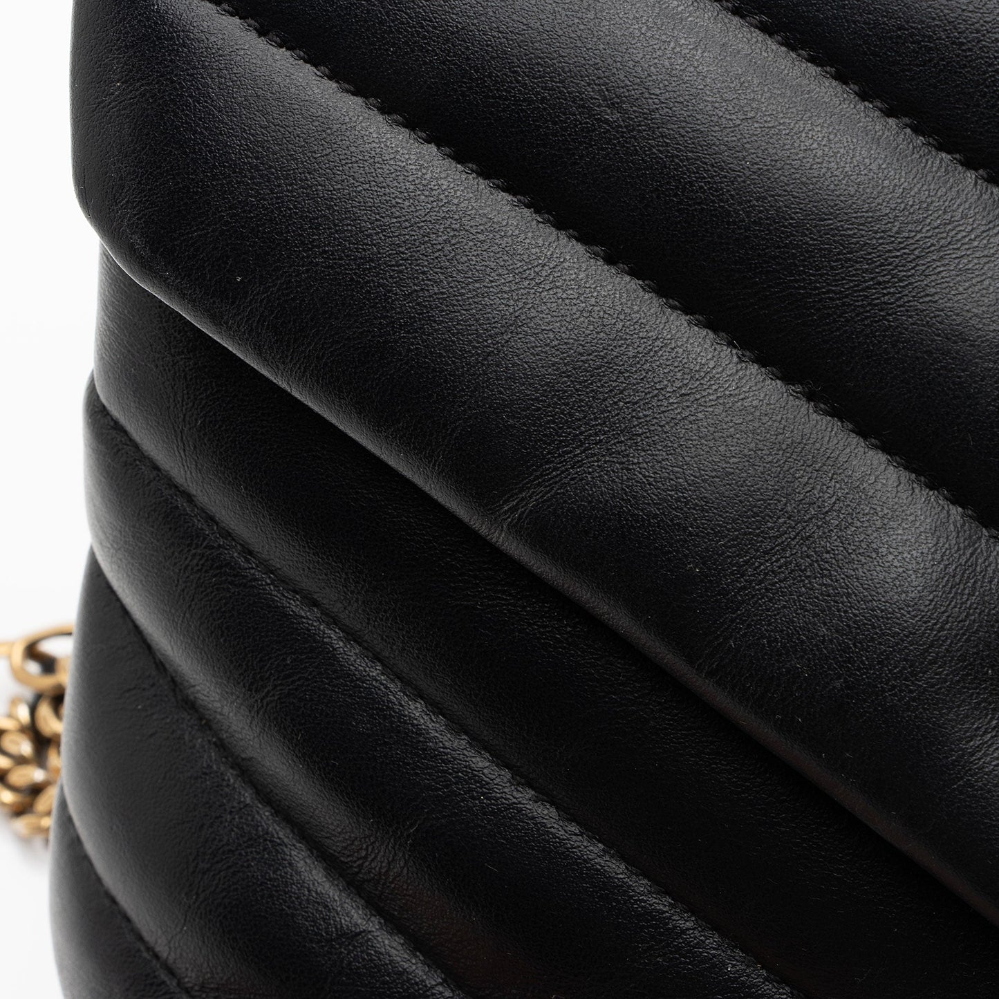 Saint Laurent Matelasse Calfskin Monogram LouLou Chain Small Crossbody Bag s725vF