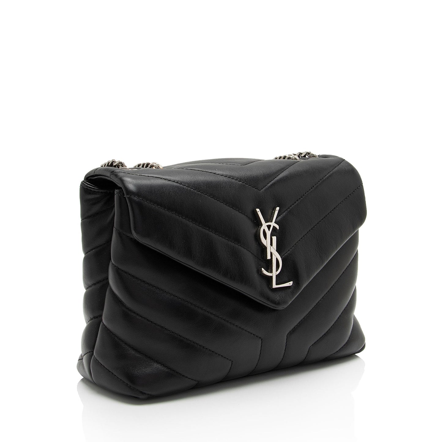 Saint Laurent Matelasse Calfskin Monogram LouLou Chain Small Crossbody Bag XeDlWE