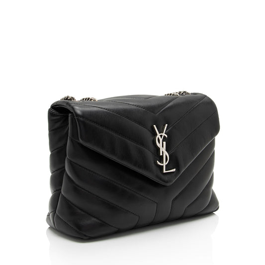 Saint Laurent Matelasse Calfskin Monogram LouLou Chain Small Crossbody Bag XeDlWE