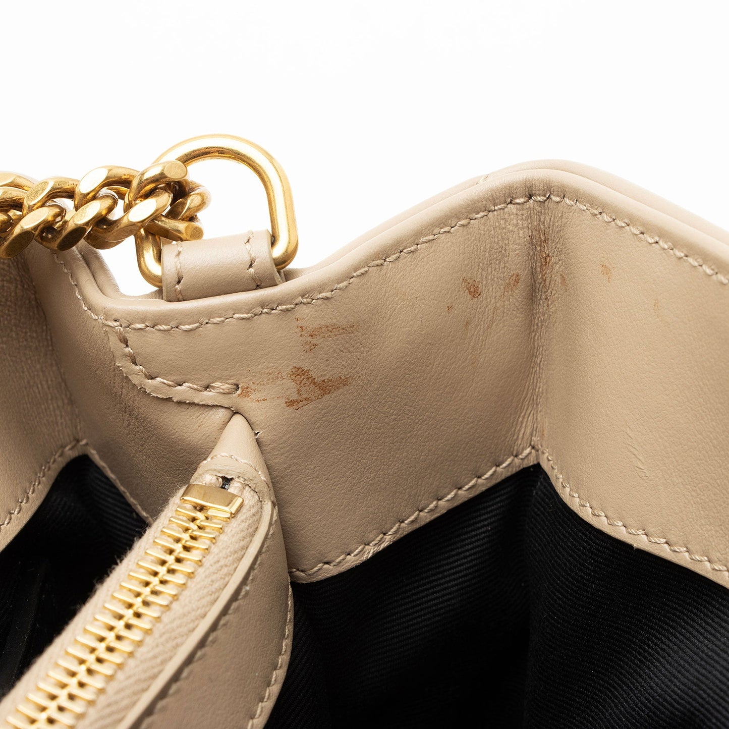 Saint Laurent Matelasse Calfskin Monogram LouLou Chain Small Crossbody XSfoNV